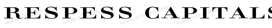Respess Capitals Excessive字体转换